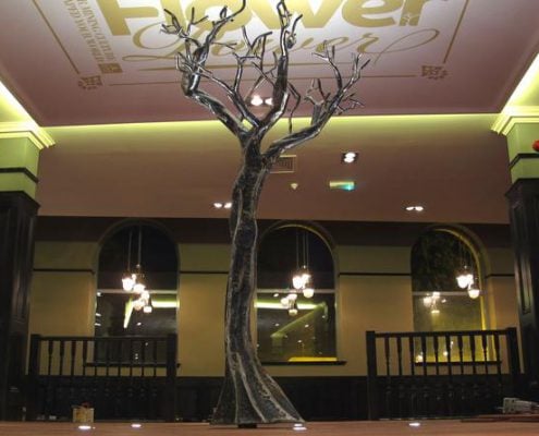 Hawthorn Tree | Wetherspoons Camborne | Thrussells Steel tree sculpture at Wetherspoons in Camborne/ Made by Thrussells