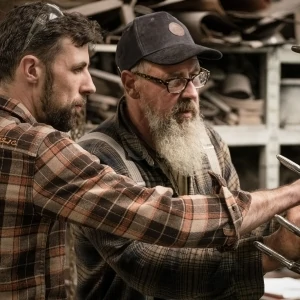 Gary and Thomas Thrussell in the creative process Gary and Thomas Thrussell in the creative process