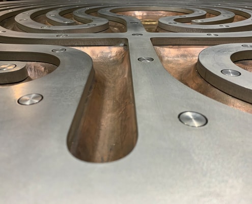 Copper rainwater channels Golden Tree Productions & Thrussells